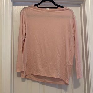 Lululemon long sleeve light pink top